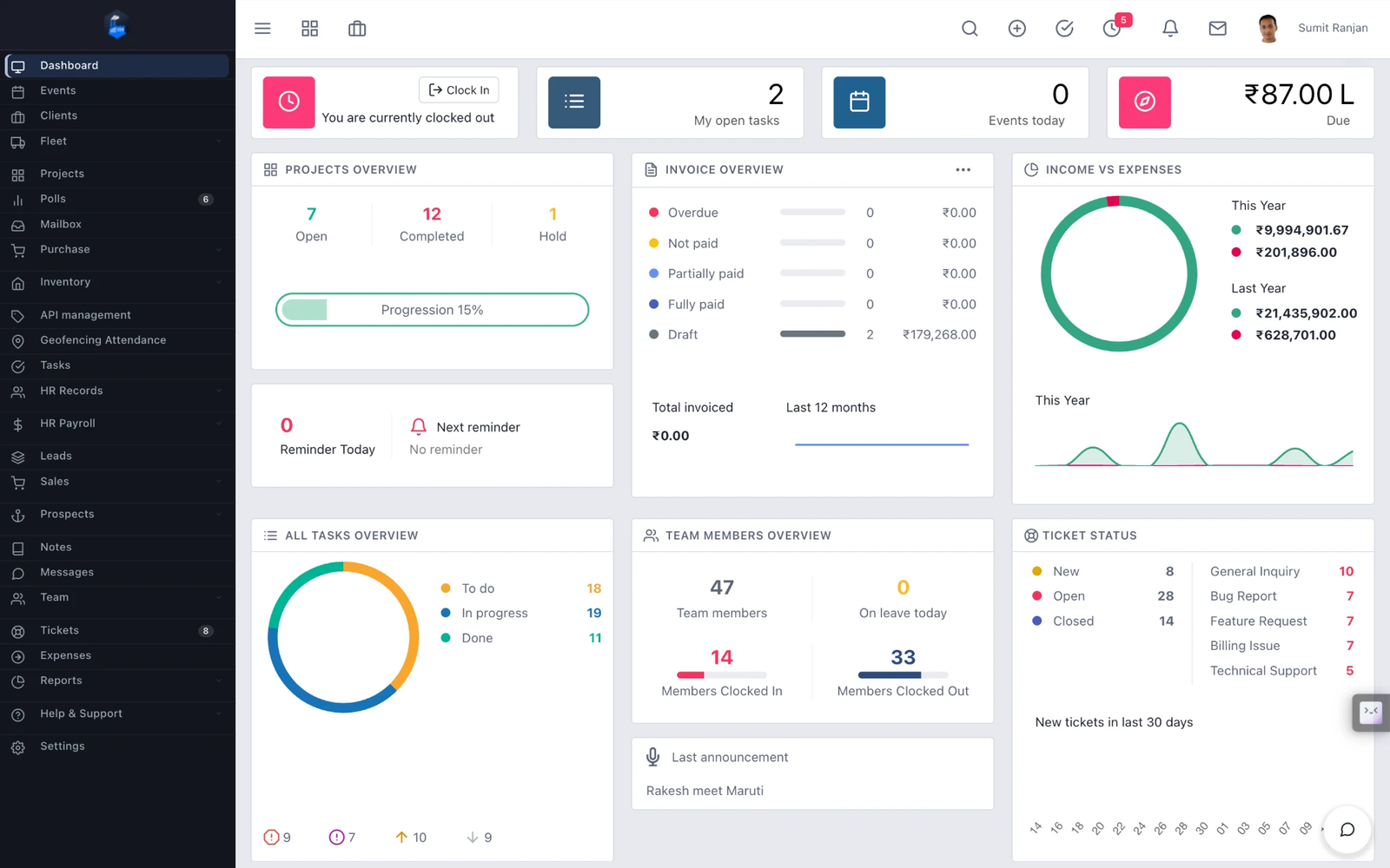 DnD CRM — Sales, Projects & Team Operations in One Place screenshot