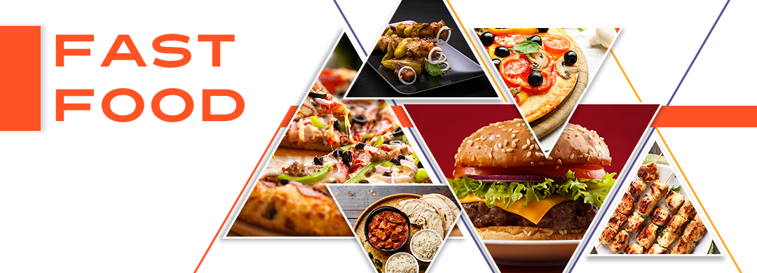 Fast Food — Triangular Menu Banner screenshot