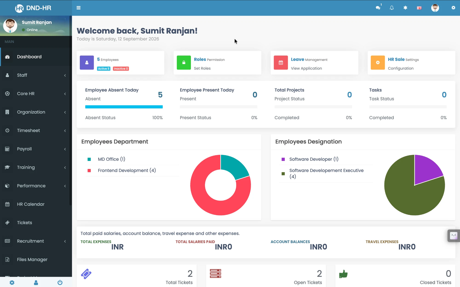 HRMX — HR, Attendance & Payroll Management System screenshot