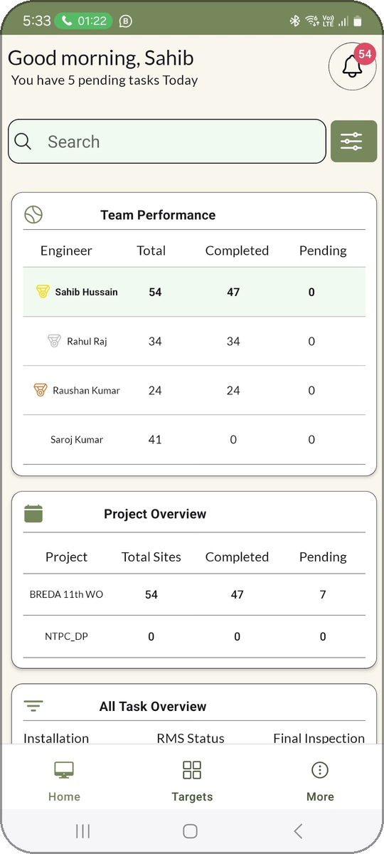 LloydWFM — Workforce & Vendor Task Management App for Sugs Lloyd screenshot